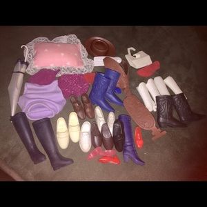 80s vintage Barbie Ken Accessories shoes western